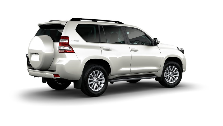 toyota land cruiser prado rear three quarter view