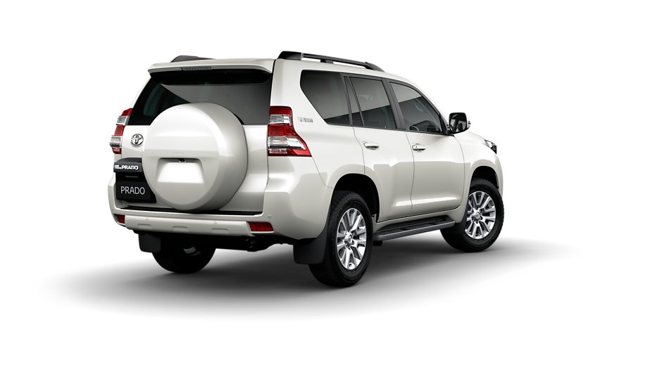 toyota land cruiser prado rear three quarter