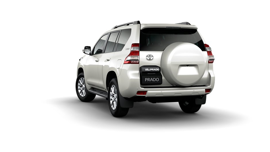 toyota land cruiser prado rear three quarter
