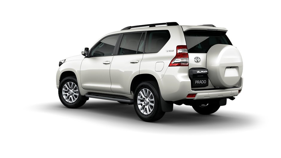 toyota land cruiser prado rear three-quarter
