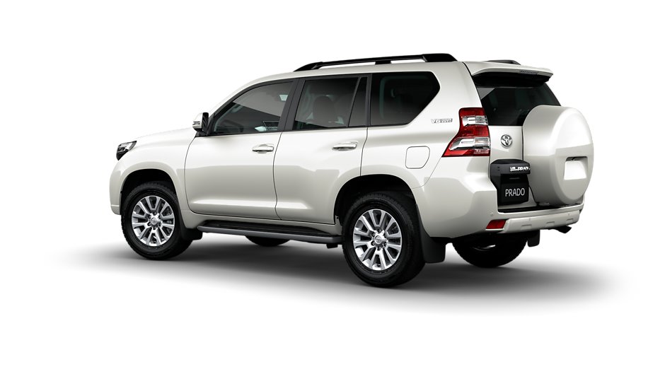 toyota land cruiser prado rear three quarter view