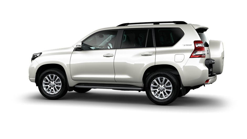 toyota land cruiser prado side rear profile
