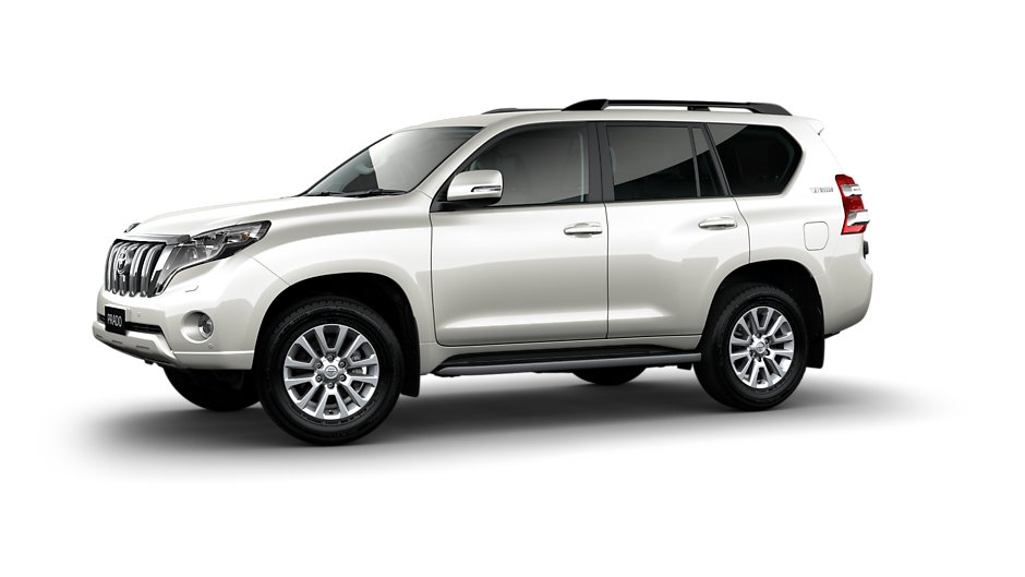 toyota land cruiser prado commanding front