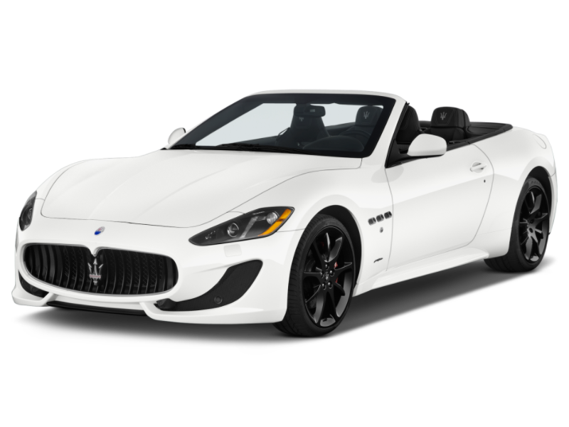 white maserati granturismo convertible