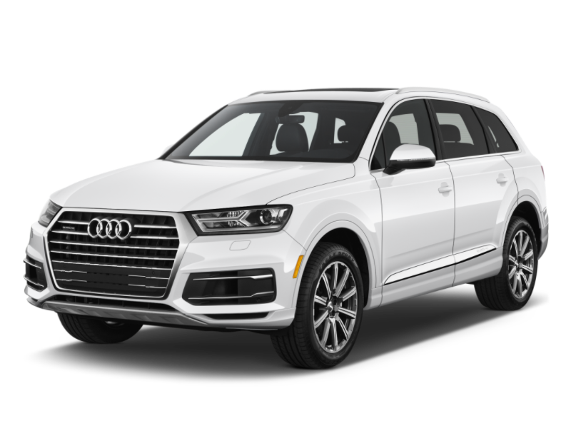 white audi q7 luxury suv